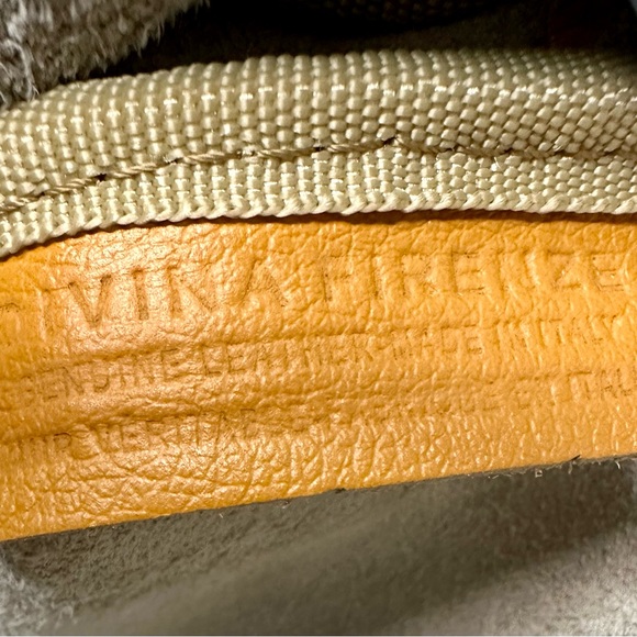 EUC Davinia Firenze Pebbled Italian Leather Small Crossbody in Pale Mint Green - Picture 8 of 12